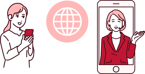 オンライン来店イラスト